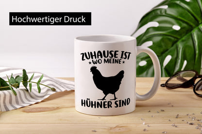 Zuhause ist wo meine Hühner sind | Hühnerstall Landwirt v2 Humor Geschenkidee