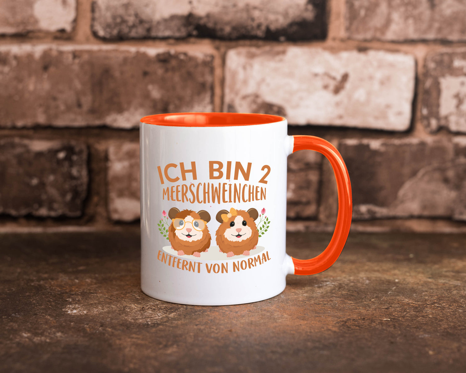 Zwei Meerschweinchen | Tierfreund Tasse Tier Liebe lustig Tierliebhaber Humor