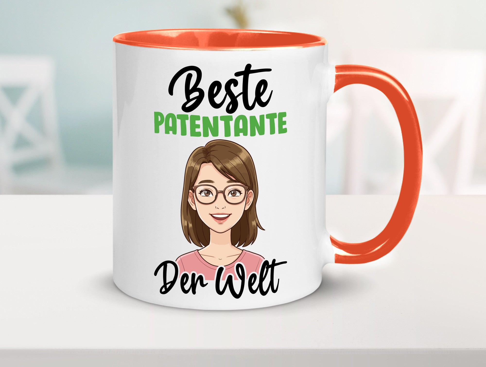 Beste Patentante | Tante lustiger Spruch Geschenk Humor Geschenkidee Tasse