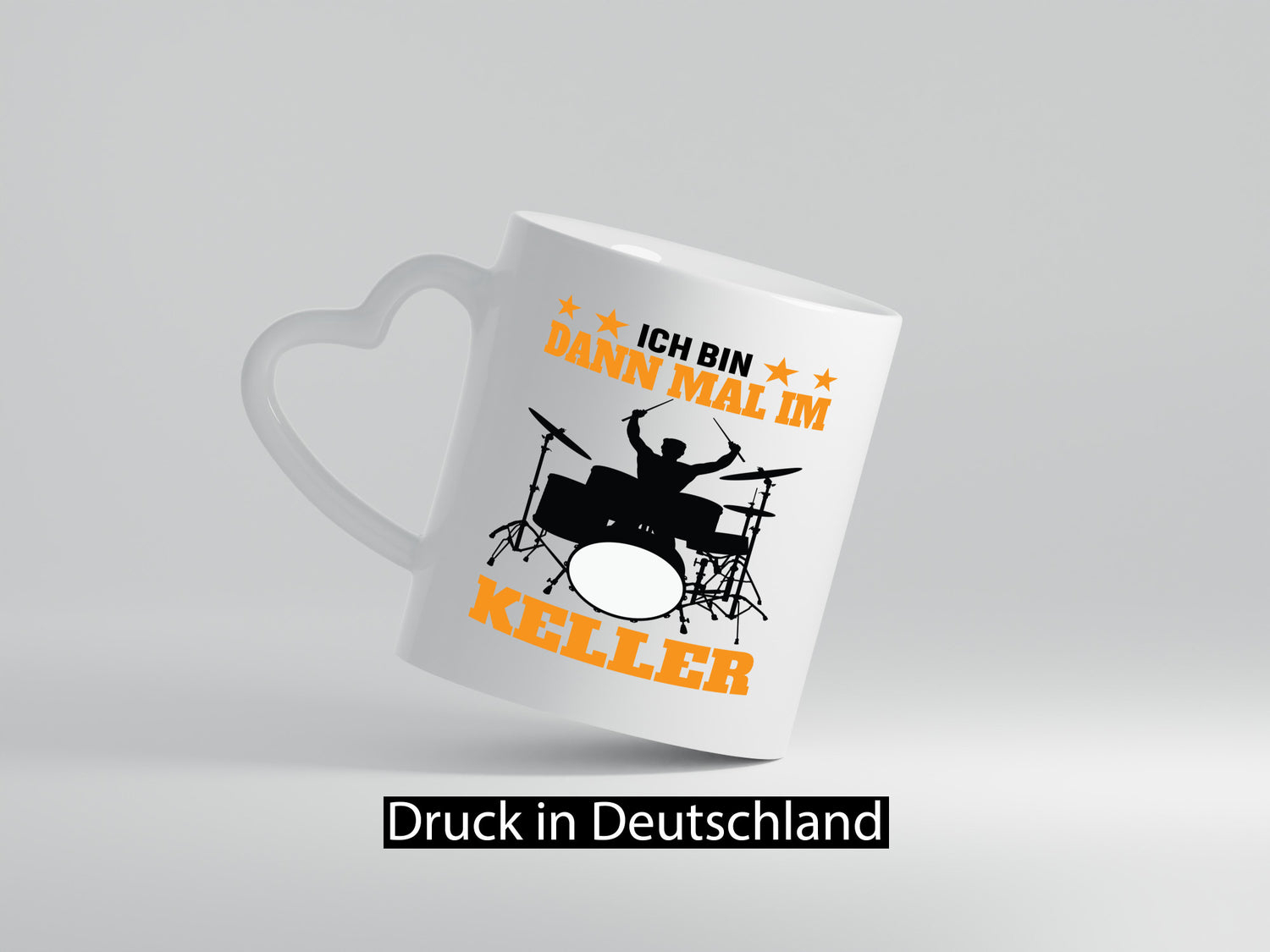 Ich bin dann mal im keller | Schlagzeug Musiker Musik lustig Humor Geschenkidee