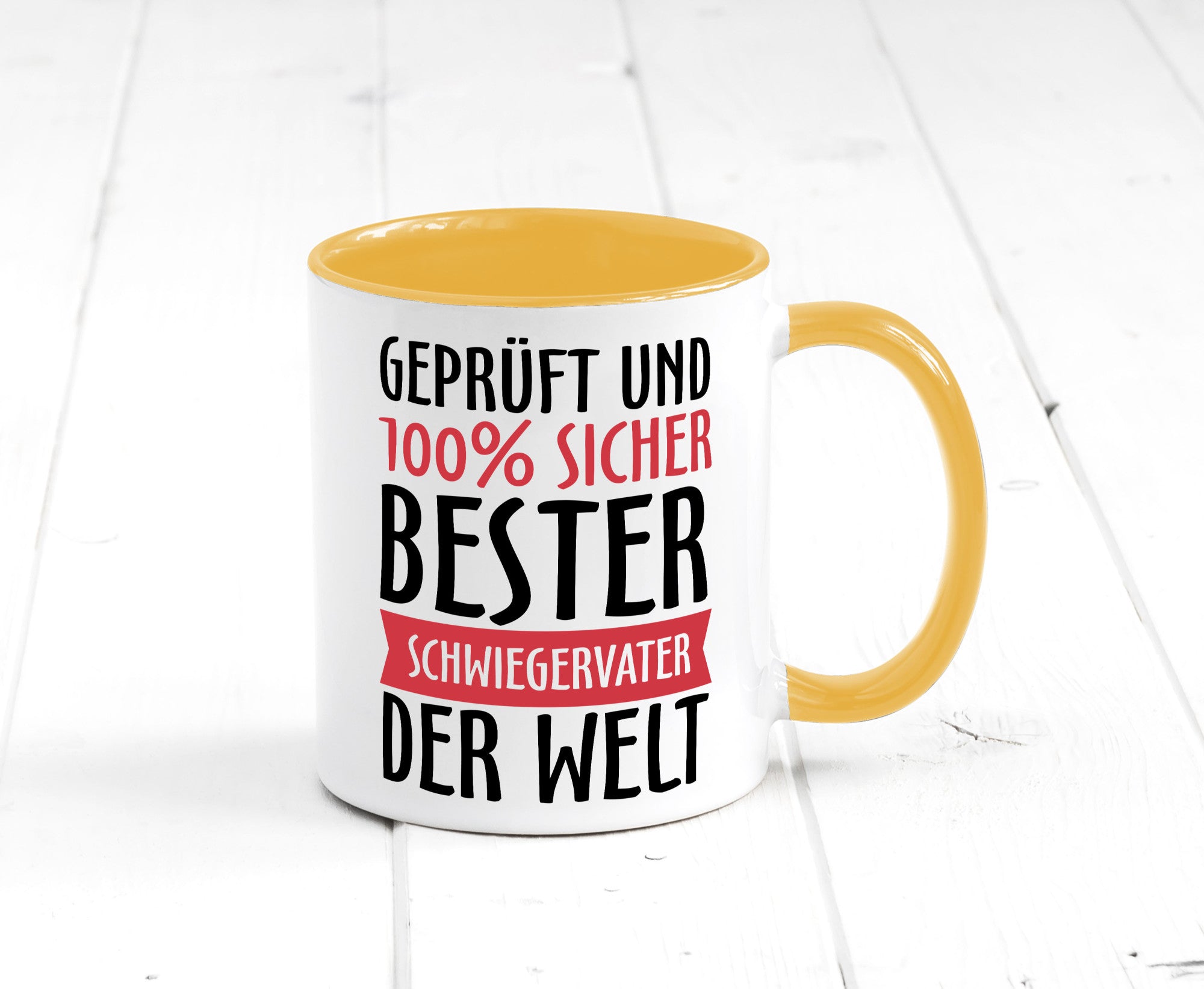 Bester Schwiegervater Geschenk Familie Geschenkidee lustiger Spruch Tasse