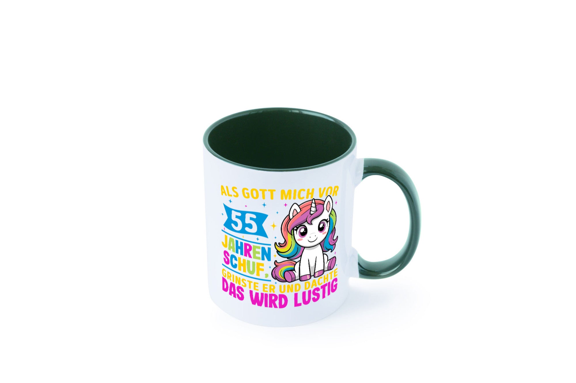 55. Geburtstag | Als Gott mich schuf 40 Jahre v2 lustiger Spruch Geschenk