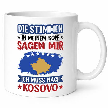 Kosovo | Urlaub Stimmen in meinem Kopf Traumland Geschenk Humor Geschenkidee