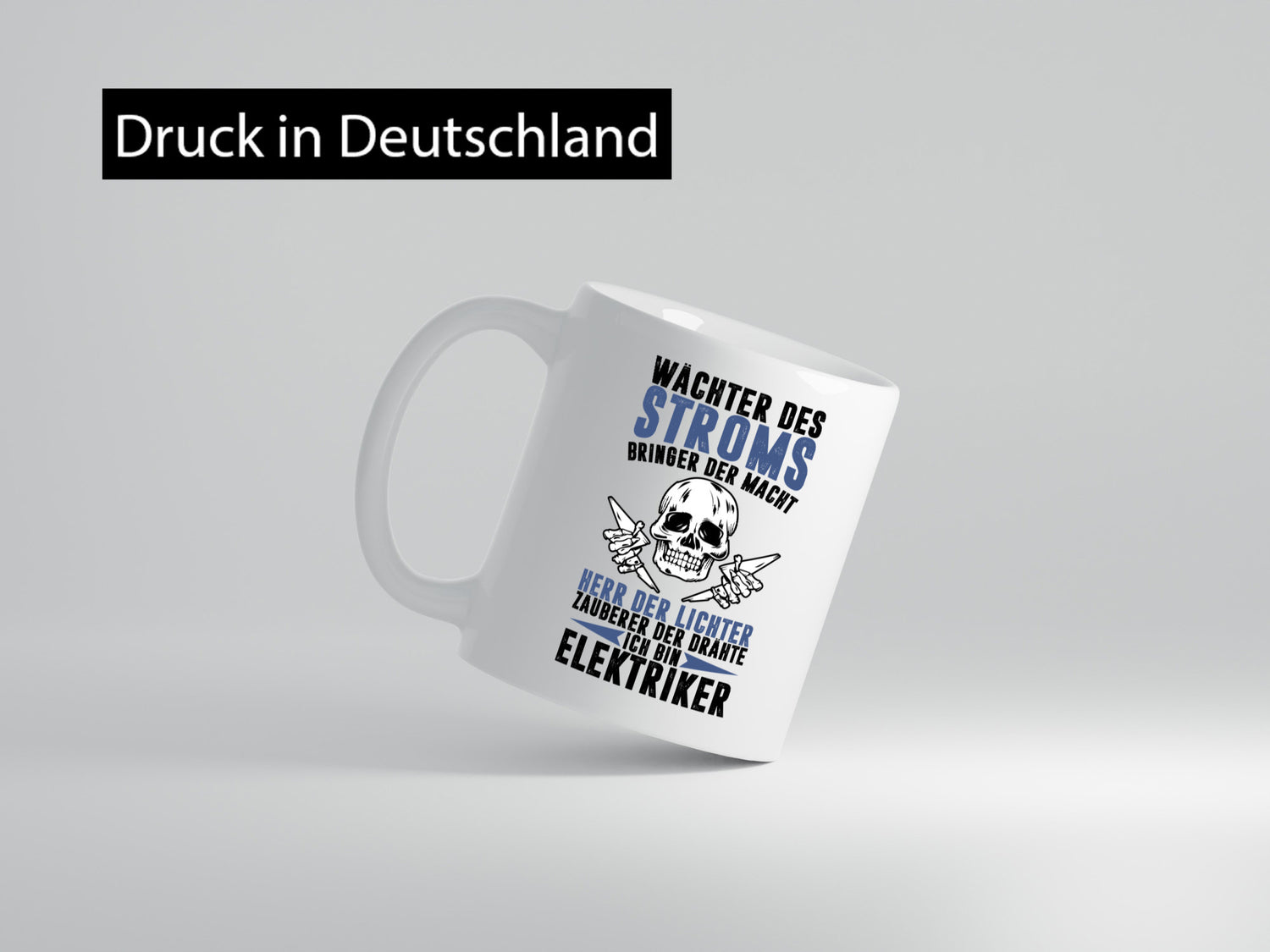 Ich bin Elektriker lustig Humor Geschenkidee Geschenk Tasse