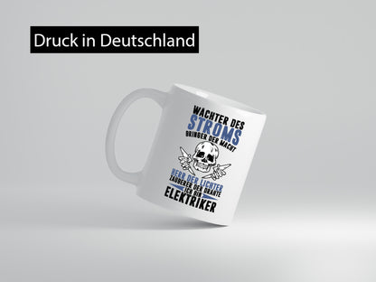 Ich bin Elektriker lustig Humor Geschenkidee Geschenk Tasse