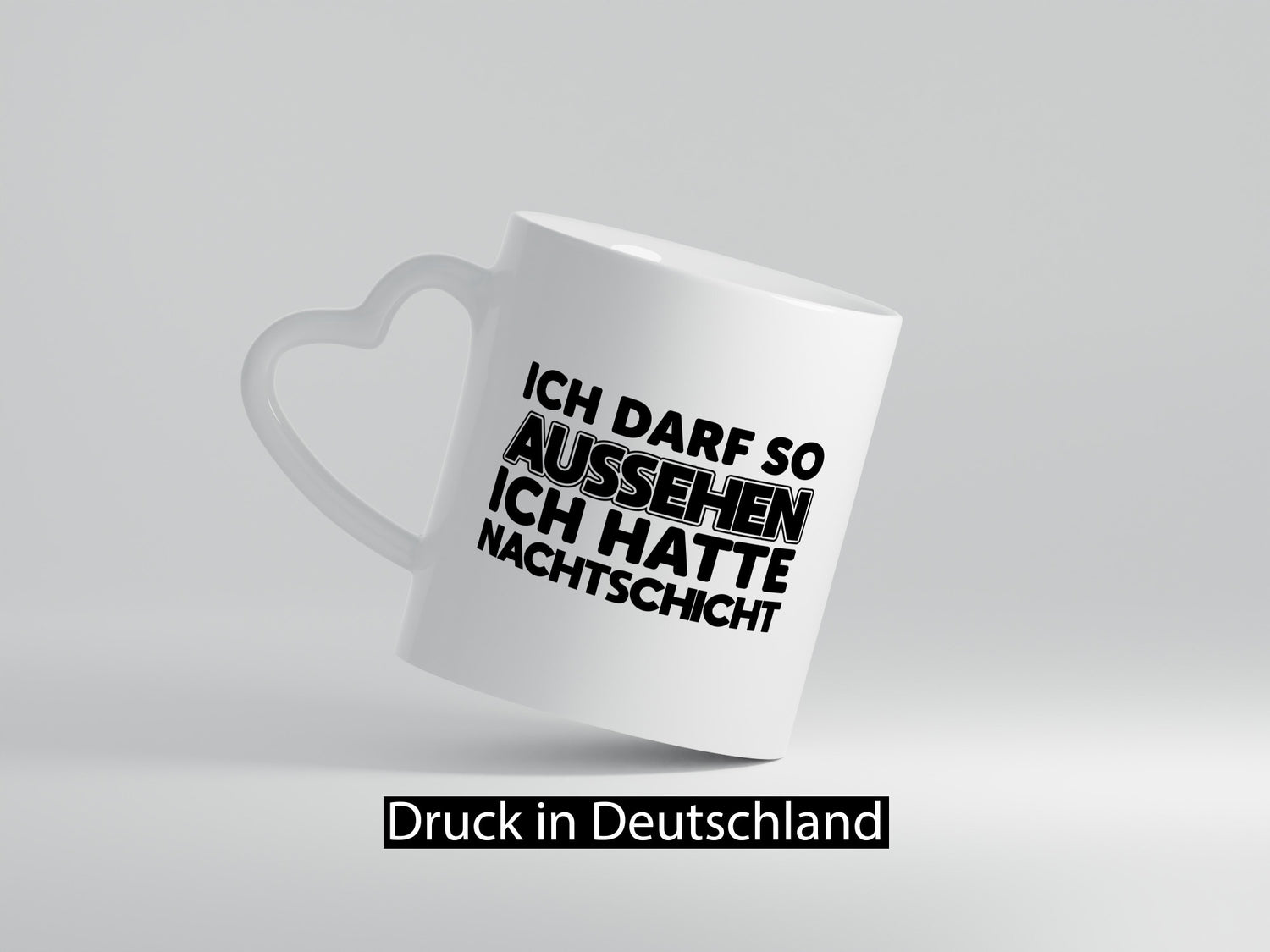 Ich darf so aussehen | Nachtschicht Arbeit lustig Kollegen Büro Geschenk Tasse