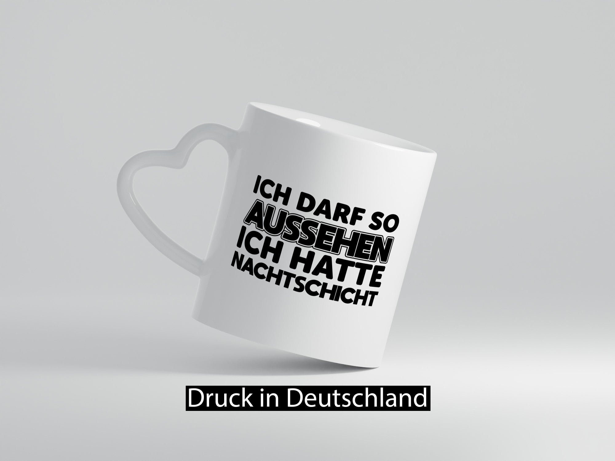 Ich darf so aussehen | Nachtschicht Arbeit lustig Kollegen Büro Geschenk Tasse