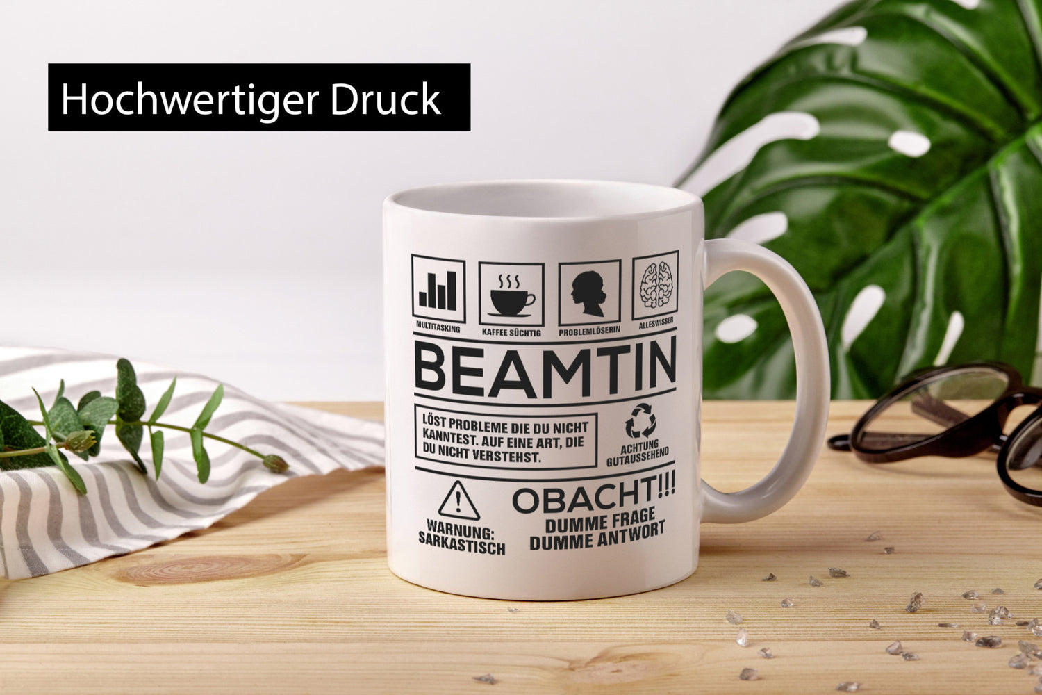 Achtung Probleme Beamtin | Verbeamtung öffentlicher Dienst Geschenkidee Humor