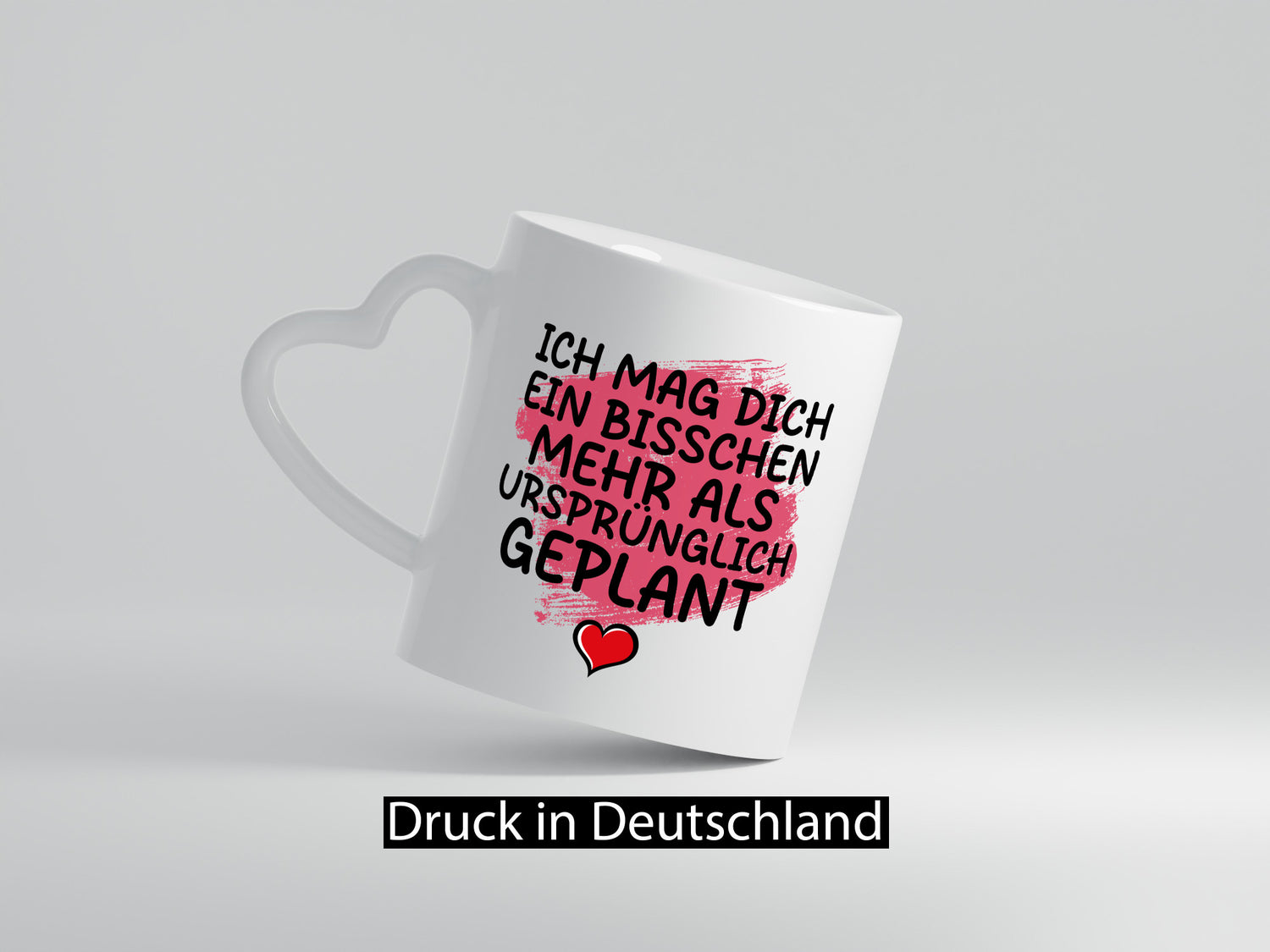 Ich mag dich mehr als geplant | Du bist korrekt Geschenkidee Humor Tasse