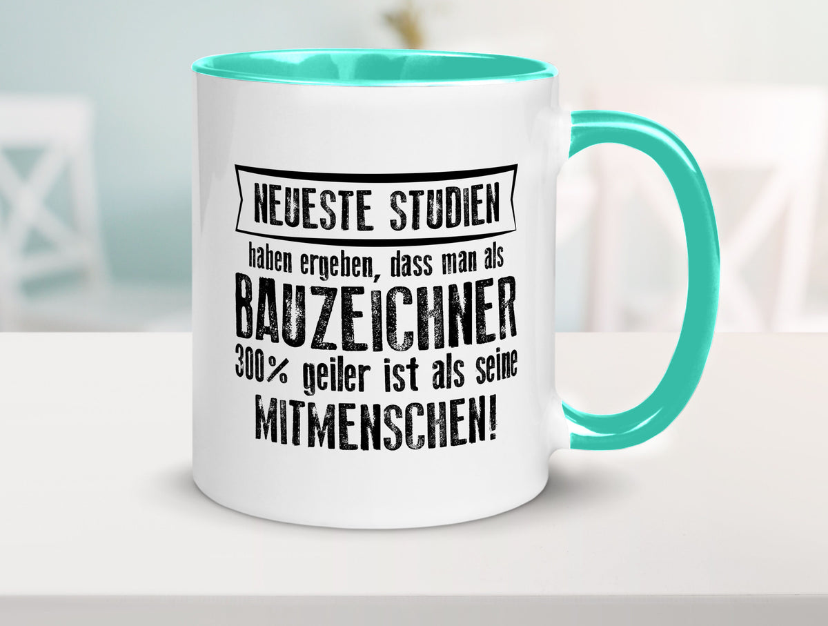 Neuste Studien: Bauzeichner | Zeichner Humor Geschenkidee Tasse