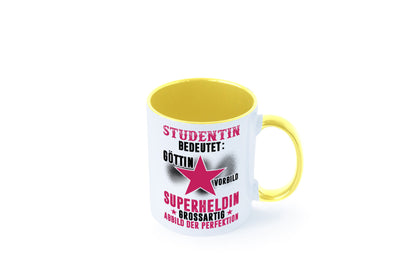 Bedeutung von Studentin | Uni Studium Universität Geschenkidee Humor Tasse