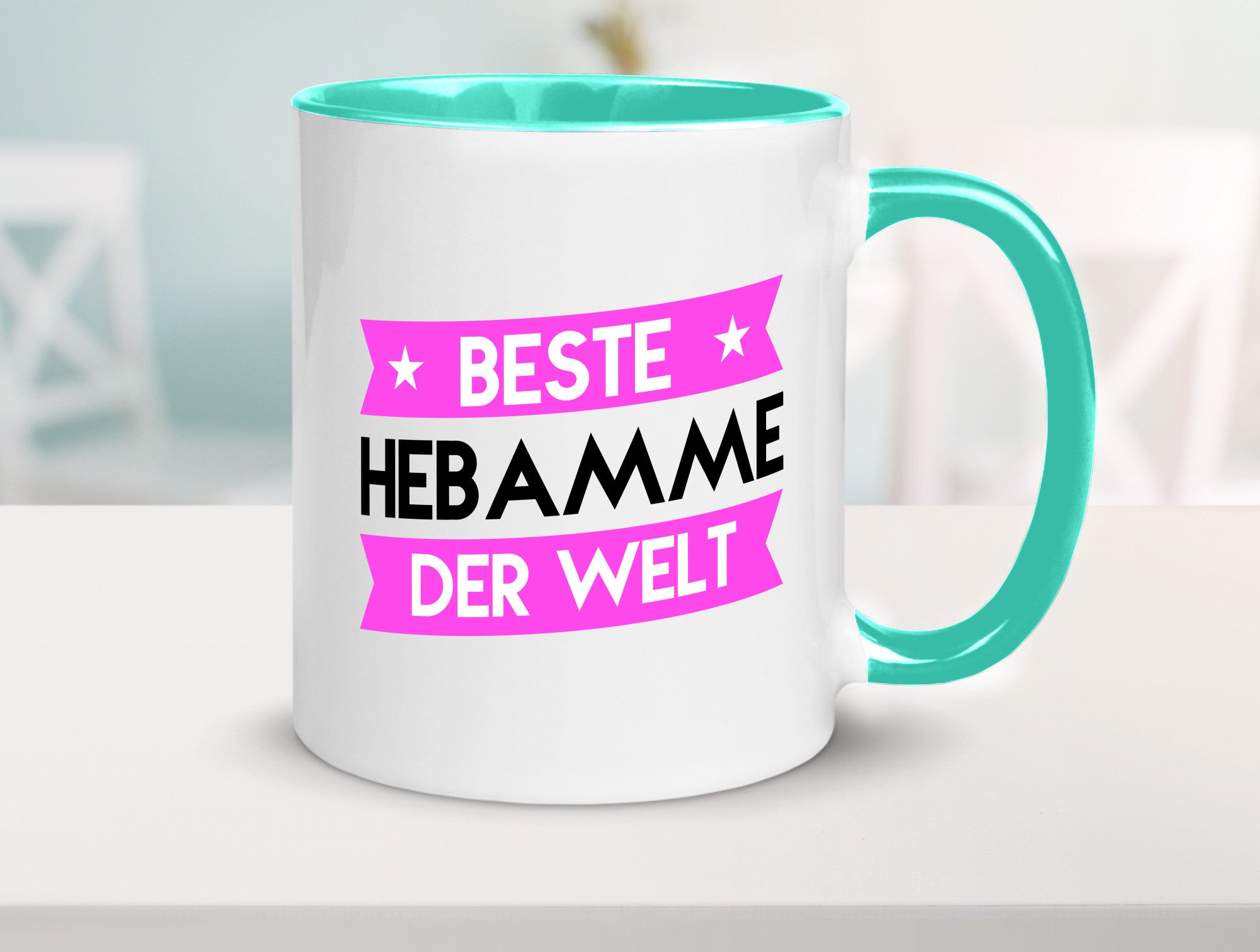 Beste Hebamme | Geburtshilfe lustiger Spruch Geschenk Humor Geschenkidee Tasse