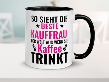 Kaffee trinkt: Kauffrau | Kauffrauen lustiger Spruch Geschenk Humor