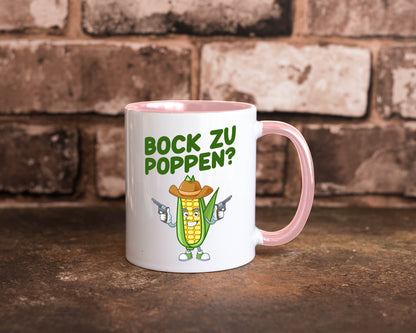 Bock auf Poppen | Mais Lustig Geschenk Humor Geschenkidee lustiger Spruch Tasse