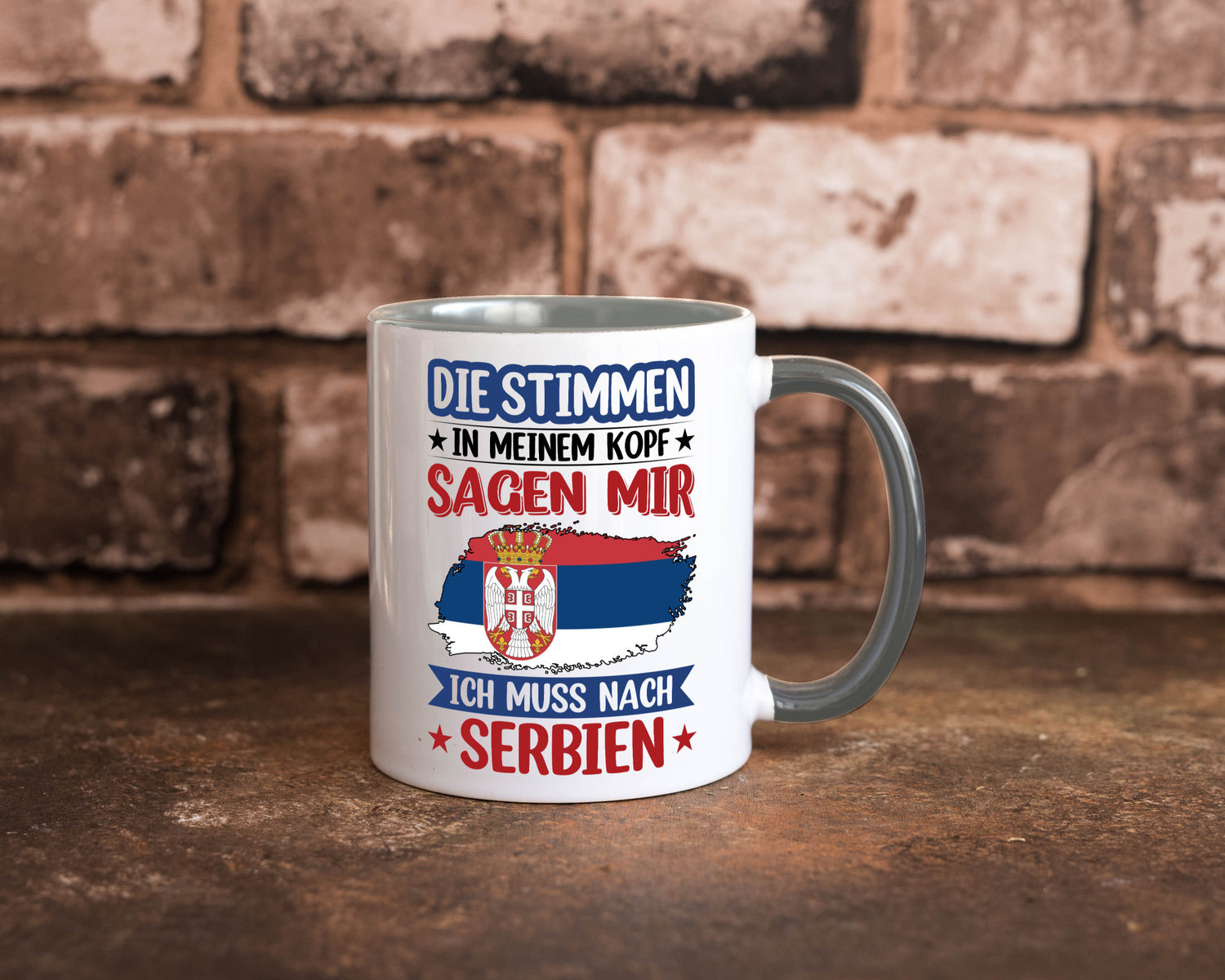 Serbien | Urlaub Stimmen in meinem Kopf Traumland v2 Geschenk Humor