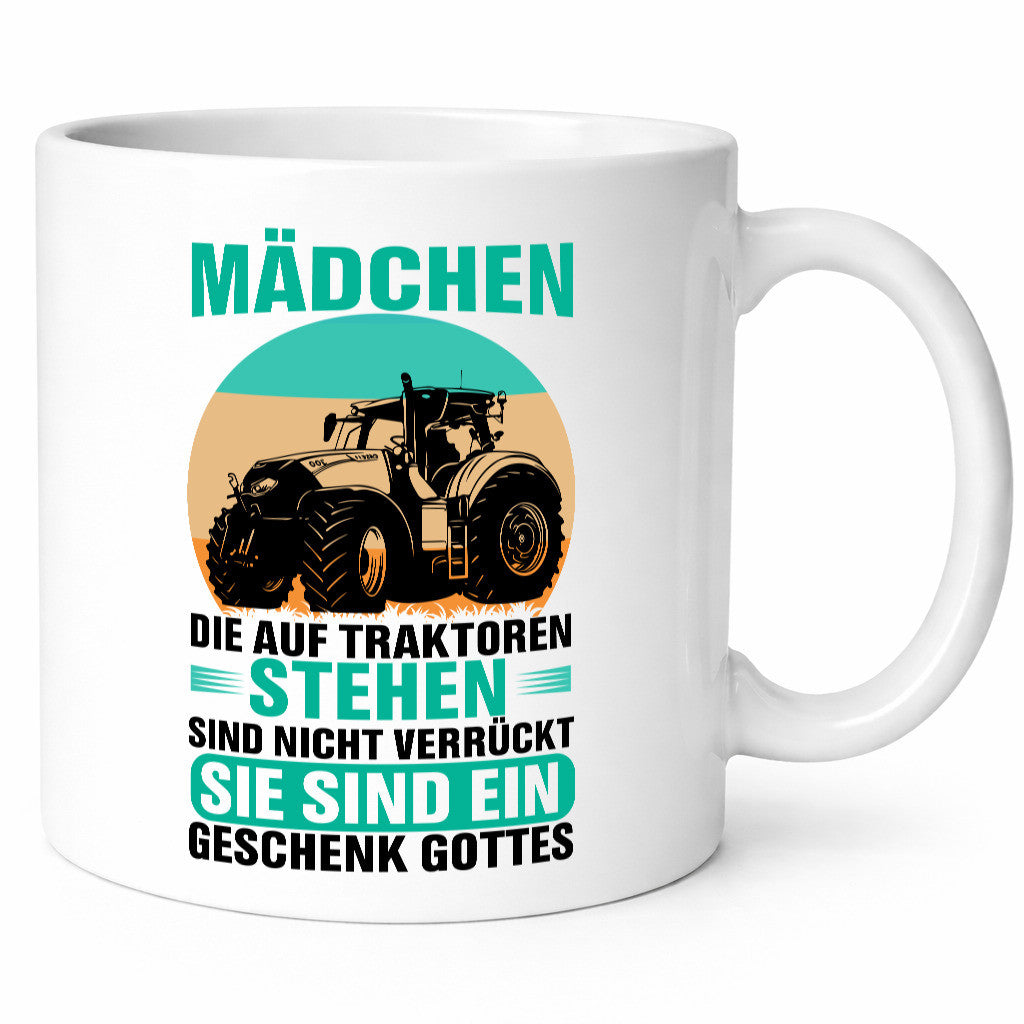 Mädchen die auf Traktoren stehen | Landwirt Bauer lustiger Spruch Geschenk