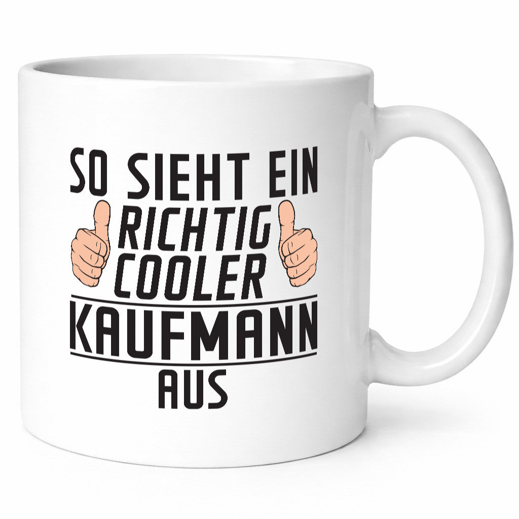 Richtig Cooler Kaufmann Kaufmänner lustig Humor Geschenkidee Geschenk Tasse