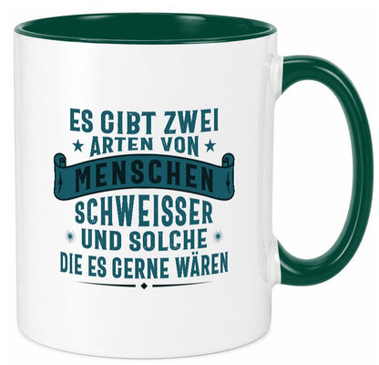 Zwei Arten Menschen | Schweisser Sterne Geschenk Humor Geschenkidee lustiger Tasse
