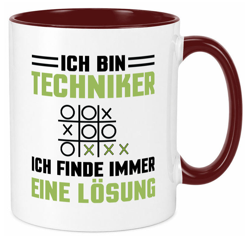 Ich bin Techniker finde immer eine Lösung | lustiger Spruch Geschenk Humor