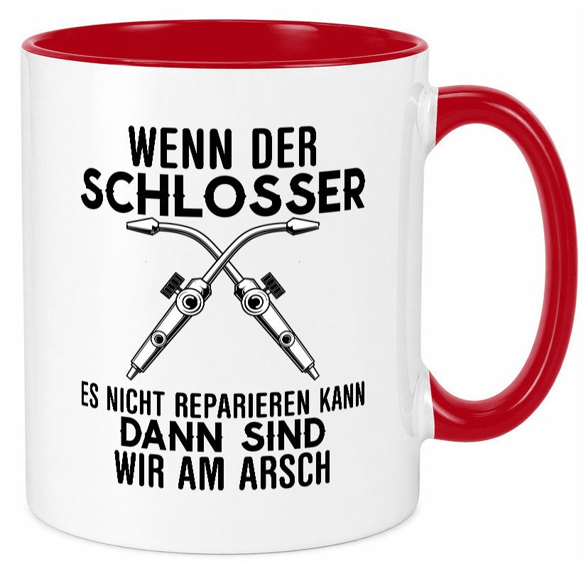 Der Schlosser lustiger Spruch Geschenk Humor Geschenkidee Tasse