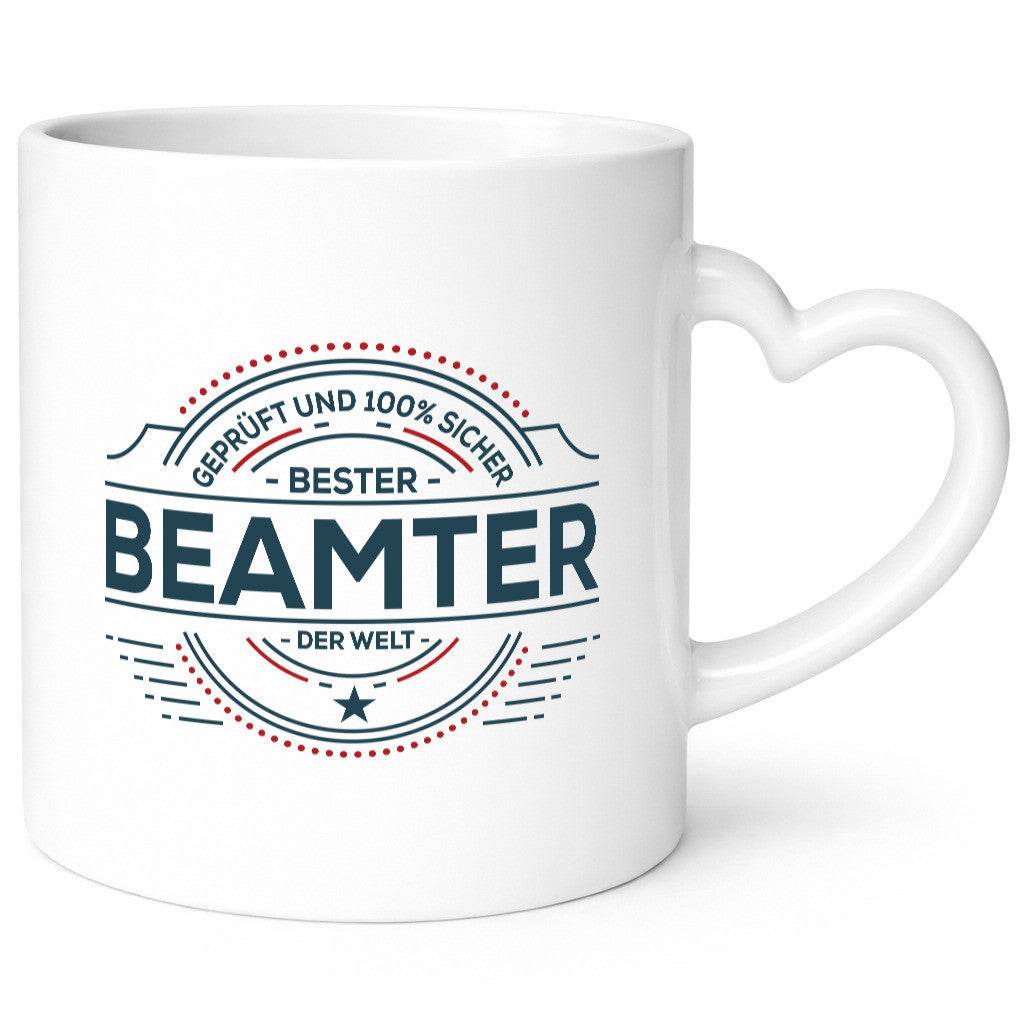Geprüft und sicher: Beamter | Verbeamtung Dienst Humor Geschenkidee Tasse