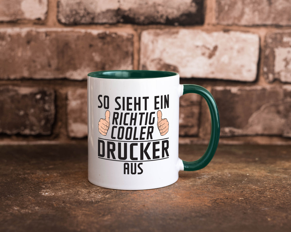 Richtig Cooler Drucker | Druckerei Print Medien Geschenk Humor Geschenkidee Tasse