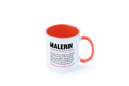 Malerin | Spruch Beruf lustig Malerinnen Humor Arbeit Kollegen Büro