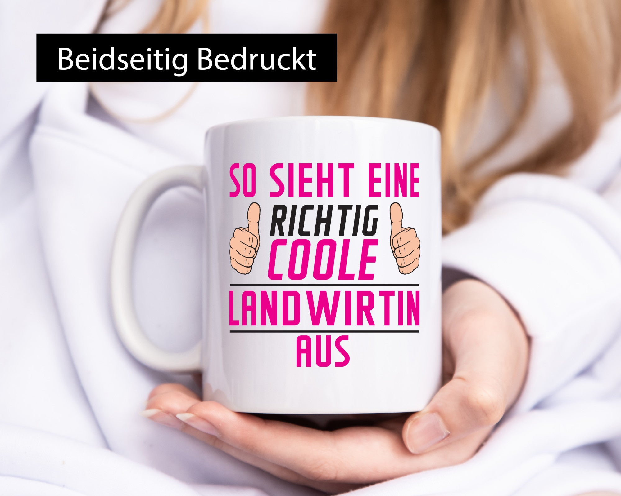 Richtig Coole Landwirtin| Bäuerin | Landwirtschaft Geschenkidee Humor Tasse