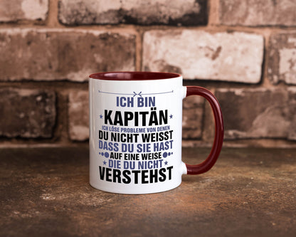 Löse Probleme: Kapitän | Schiffskapitän Schiff v2 Geschenk Humor Geschenkidee