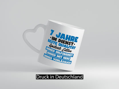 7 Jahre im Dienst | Jubiläum Arbeit v7 lustiger Spruch Geschenk Kollegen Büro