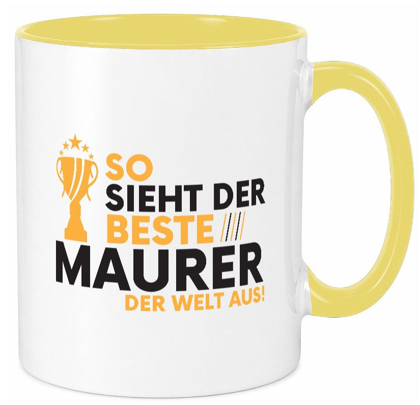 Der Weltbeste Maurer | Bau Handwerker Geschenkidee Humor Tasse