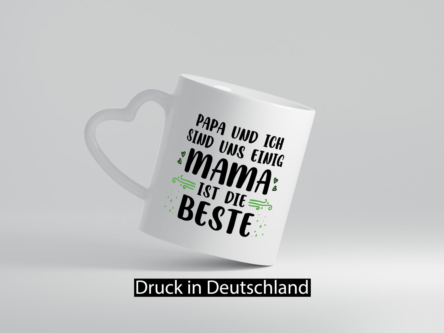 Papa und ich sind uns einige Mama ist die beste | Muttertag Geschenk Familie