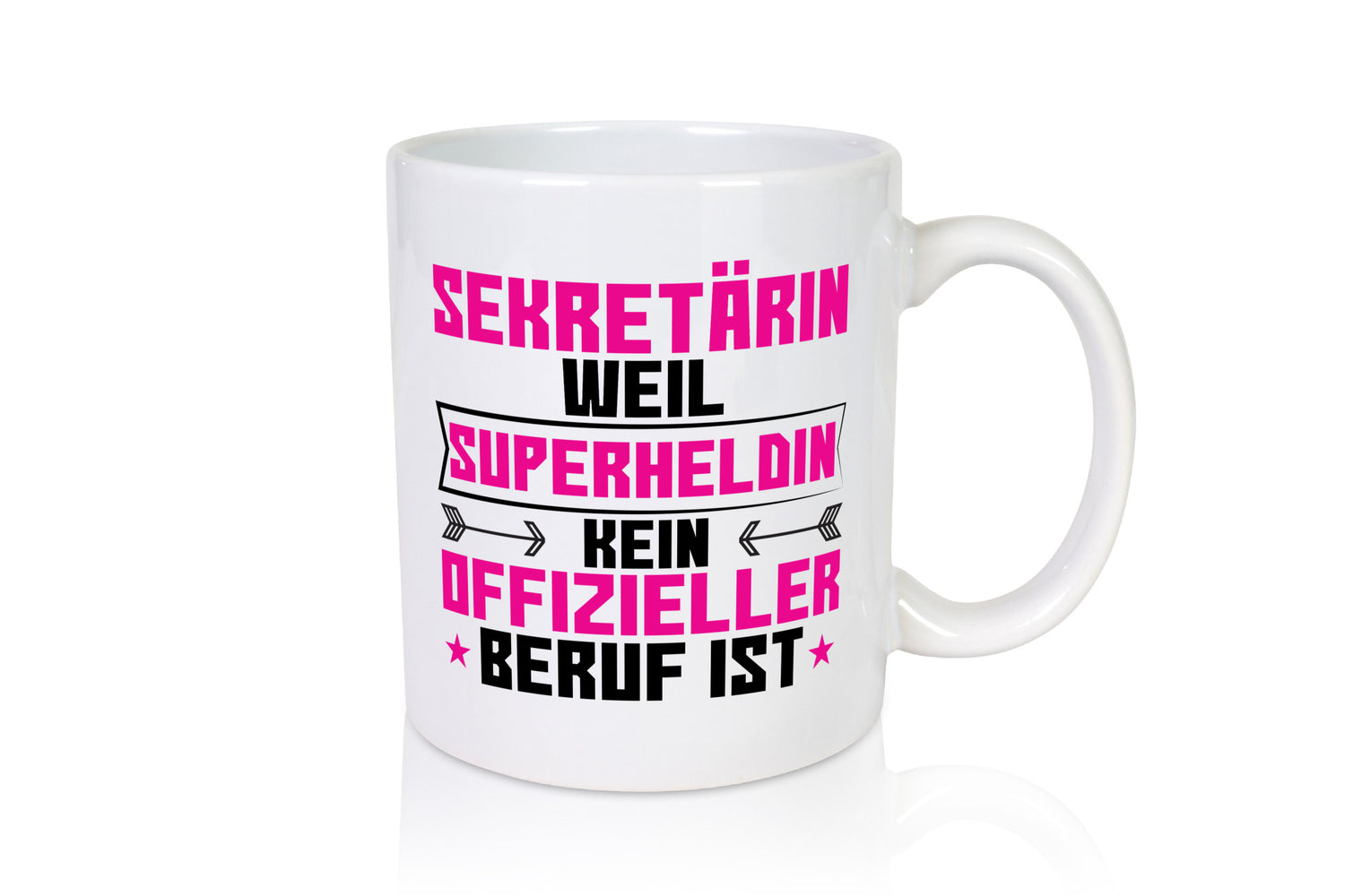 Superheldin Sekretärin | Büro lustig Arbeit Kollegen Geschenk Tasse