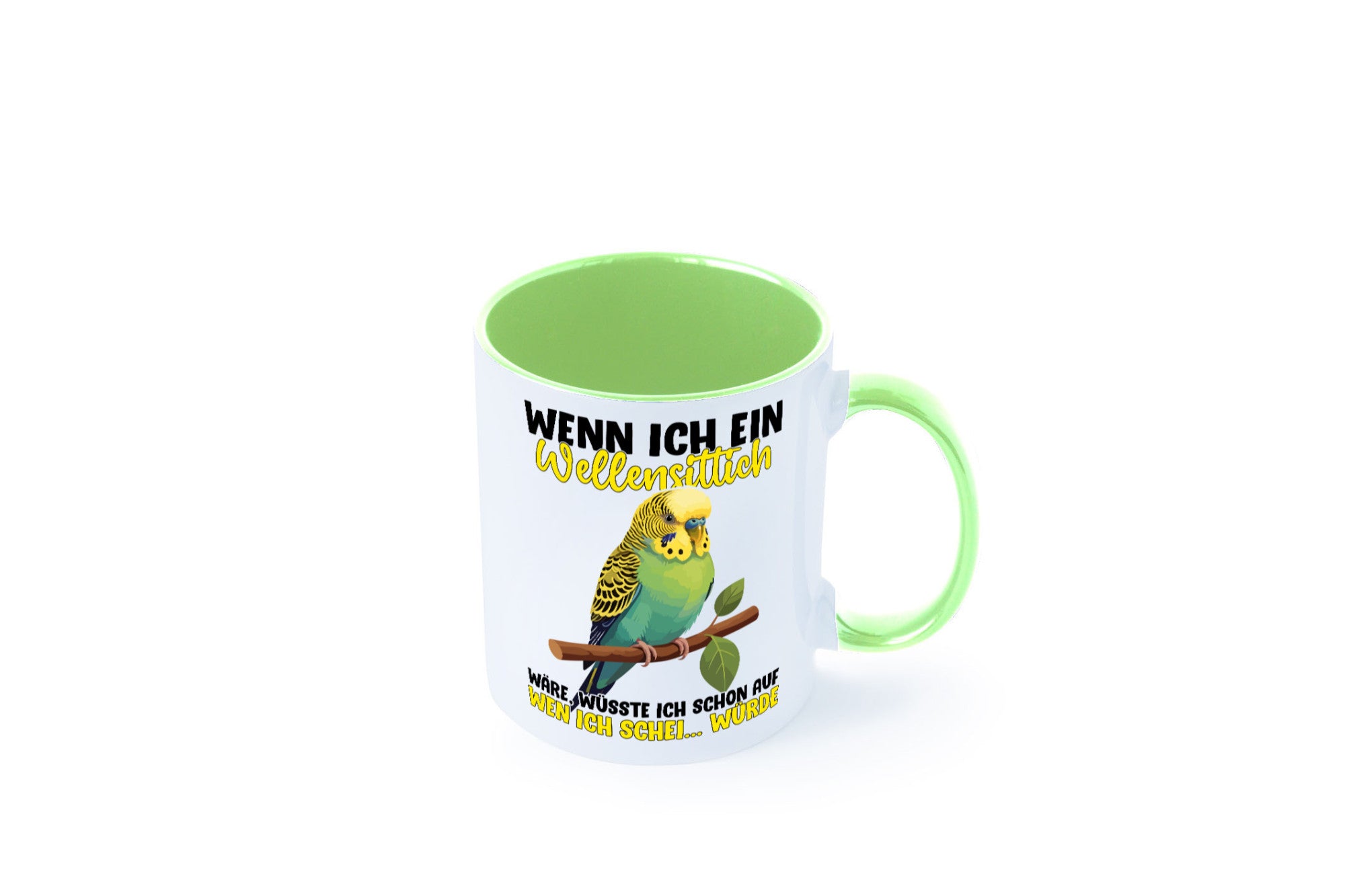 Wellensittich | Vogelbesitzer Humor Geschenkidee Tasse