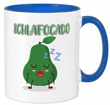 Schlafocado | Müde Avocado ich will noch Schlafen lustiger Spruch Geschenk Tasse