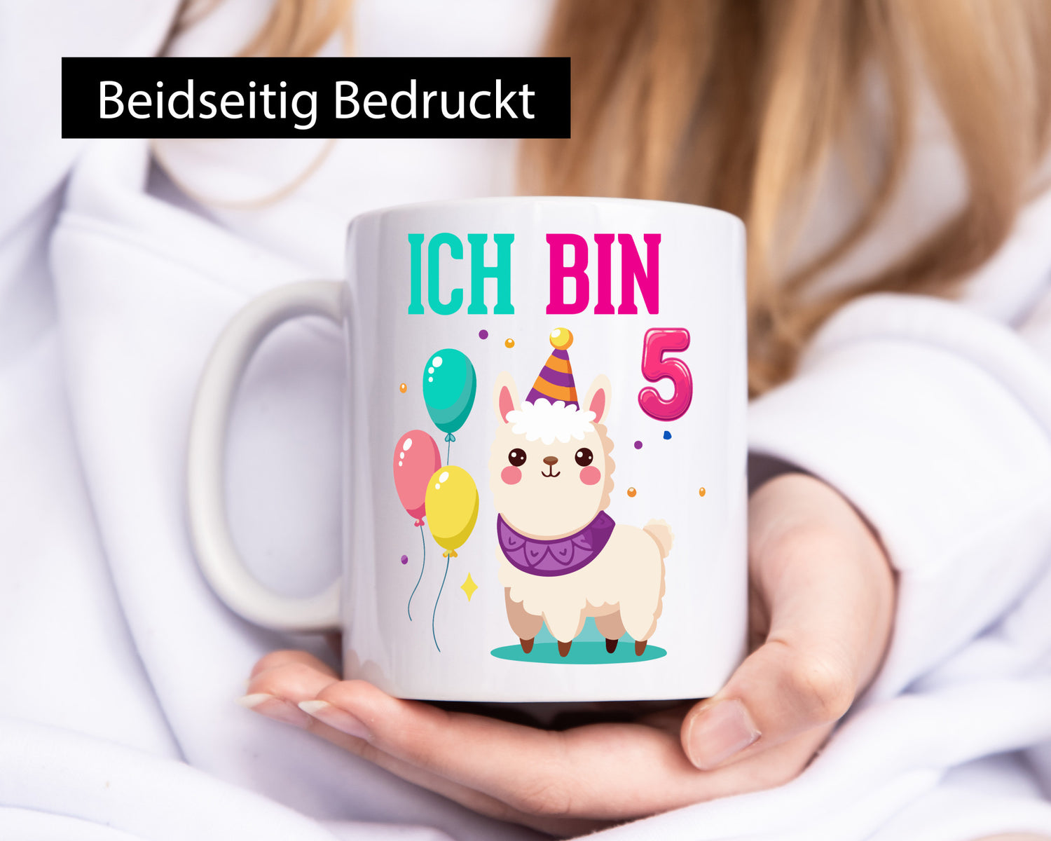 5. Geburtstag | 5 Jahre Lama Alpaka lustig Geschenkidee Geschenk Tasse