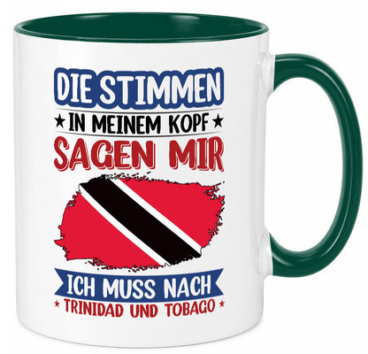 Trinidad und Tobago | Urlaub Stimmen in meinem Kopf v2 Geschenkidee Humor Tasse