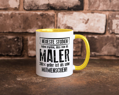 Neuste Studien: Maler | Malerei lustig Humor Geschenkidee Geschenk Tasse