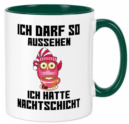 Nachtschicht Eule | Spruch Arbeit müde Nachtjob Geschenkidee Kollegen Büro