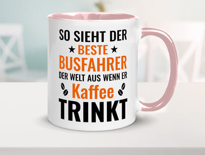 Kaffee trinkt: Busfahrer | Berufsfahrer Fahrer Geschenk Arbeit Kollegen Büro