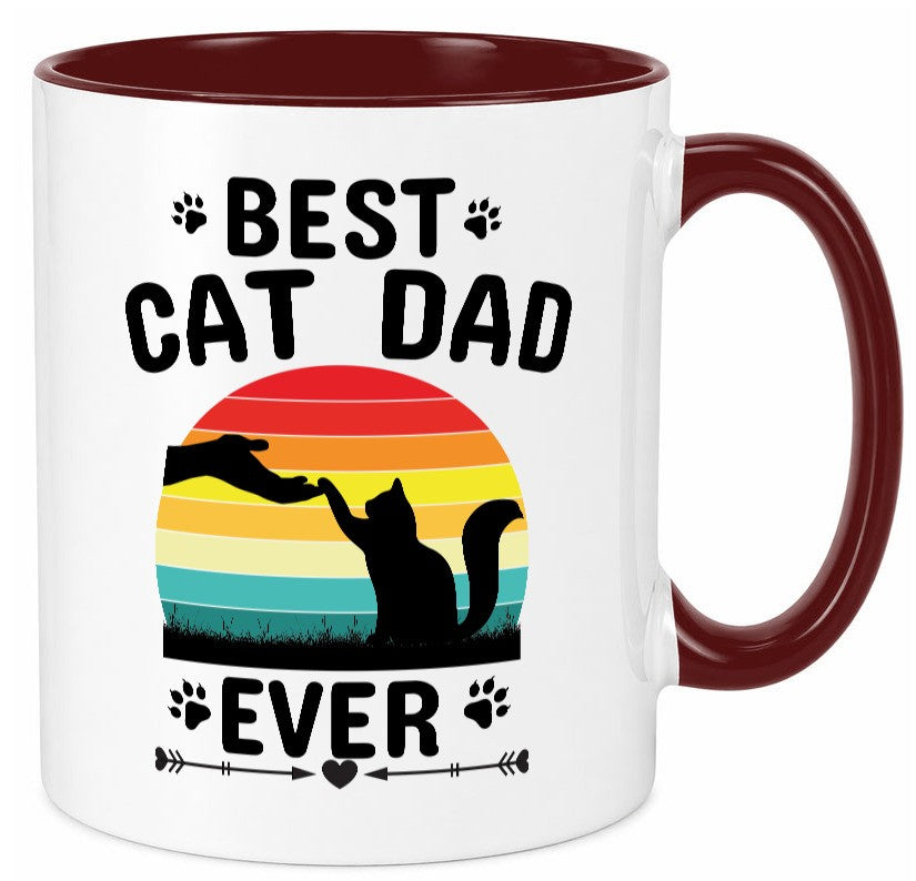 Best Cat Dad Ever lustiger Spruch Geschenk Humor Geschenkidee Tasse