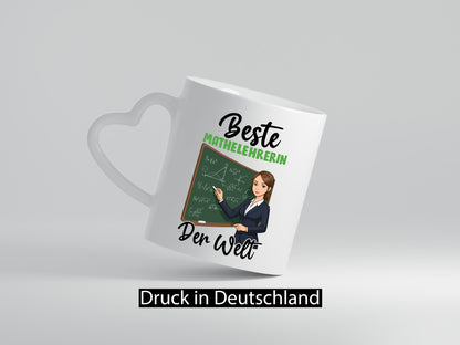 Beste Mathelehrerin | Lehrer Mathe v2 lustig Humor Geschenkidee Geschenk Tasse