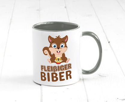 Fleißiger Biber | Motiv Tasse Kinder Geburtstag lustig Geschenkidee Geschenk