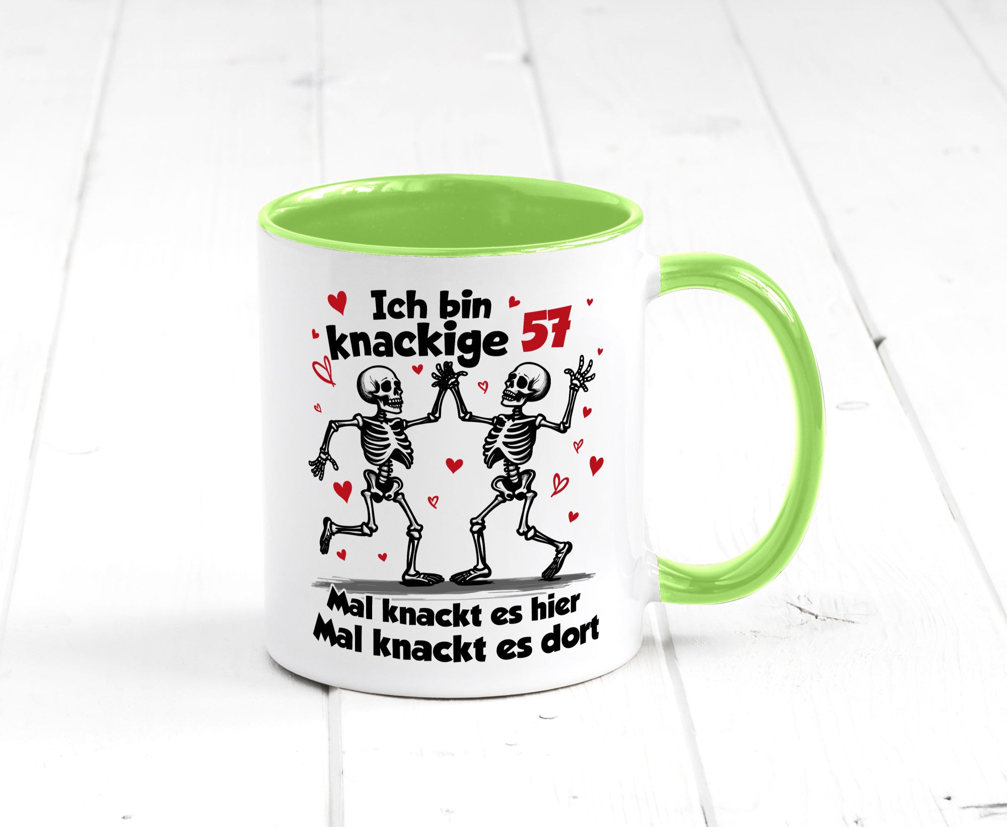 57. Geburtstag | Knackige 57 Ich bin alt lustig Geschenkidee Geschenk Tasse