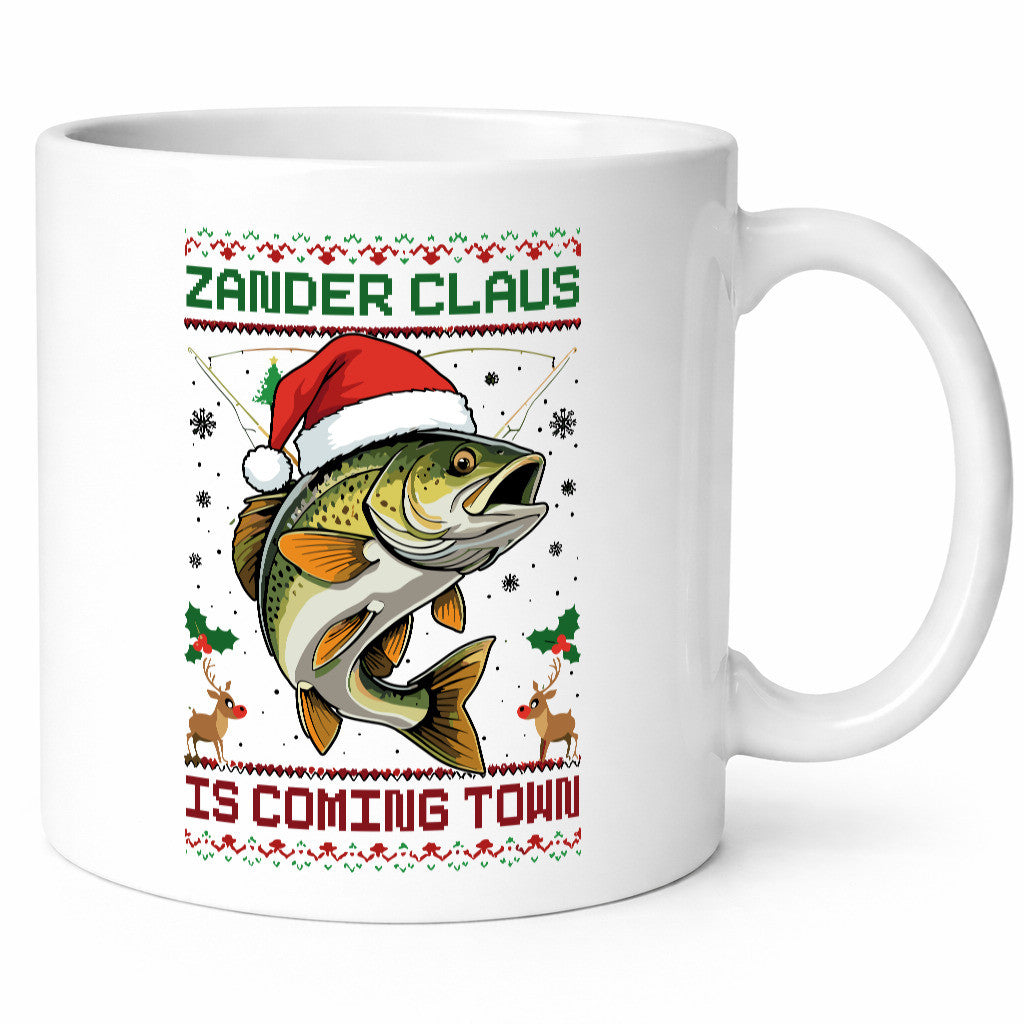 Zander Claus | Ugly Christmas Angler Geschenk Humor Geschenkidee lustiger