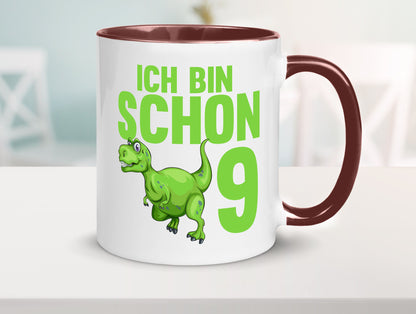 9. Geburtstag | 9 Jahre Dino Dinosaurier Geschenkidee Humor Tasse
