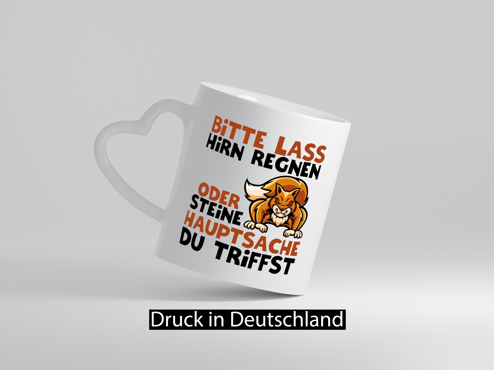 Hirn regen lassen lustiger Spruch Geschenk Humor Geschenkidee Tasse