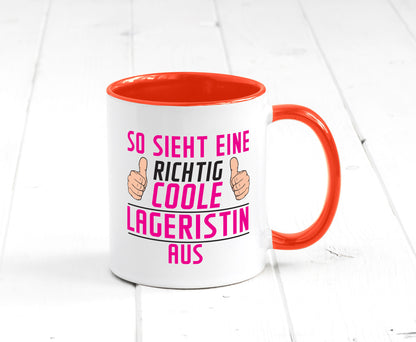 Richtig Coole Lageristin | Beruf Lager Arbeiterin Humor Arbeit Kollegen Büro