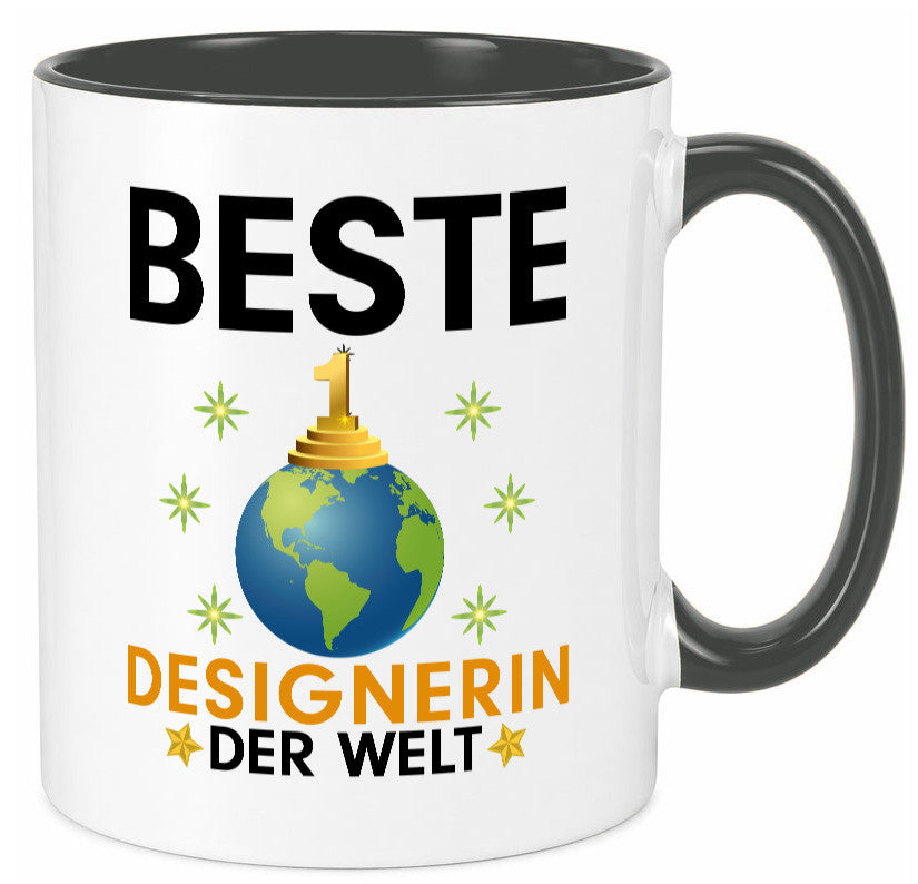 Welt Beste Designerin | Mode lustiger Spruch Geschenk Humor Geschenkidee Tasse