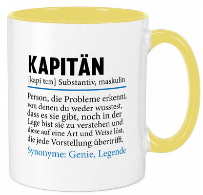 Kapitän | Spruch lustig Schiffskapitän Schiff Geschenk Humor Geschenkidee